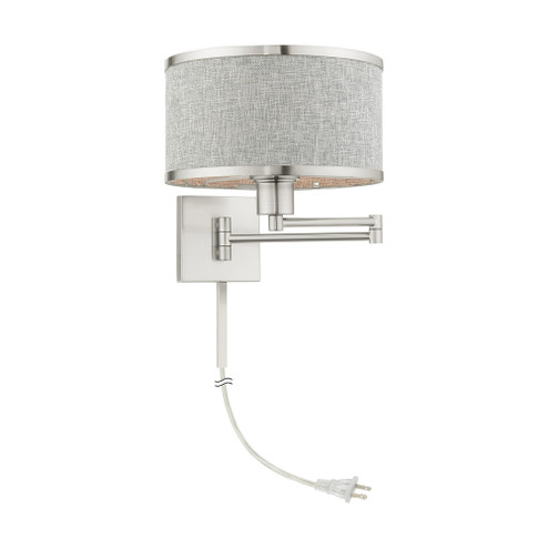 1 Lt Brushed Nickel Swing Arm Wall Lamp (108|60429-91)