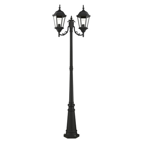 2 Lt Textured Black Outdoor Post Light (108|7554-14)