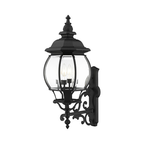 4 Lt Textured Black Outdoor Wall Lantern (108|7701-14)