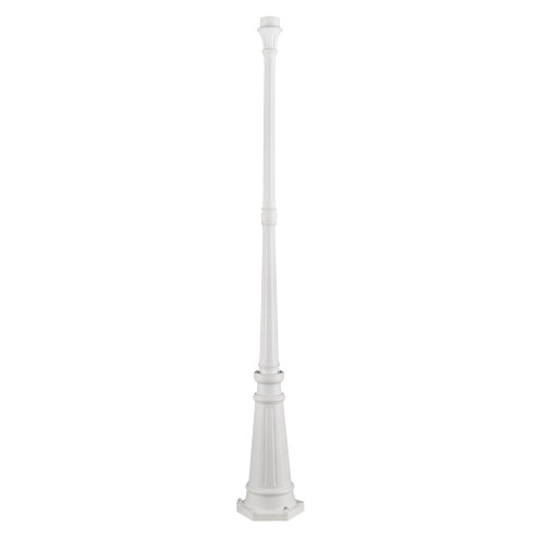 Textured White Lamp Post (108|7709-13)