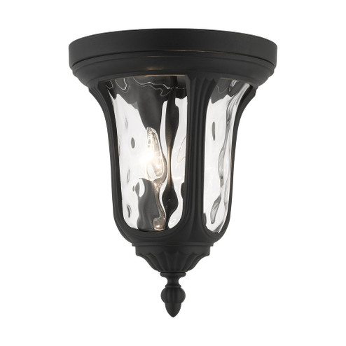 2 Lt Textured Black Outdoor Ceiling Mount (108|7861-14)