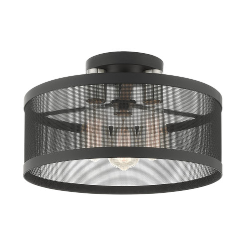3 Lt Black Semi Flush Mount (108|46218-04)