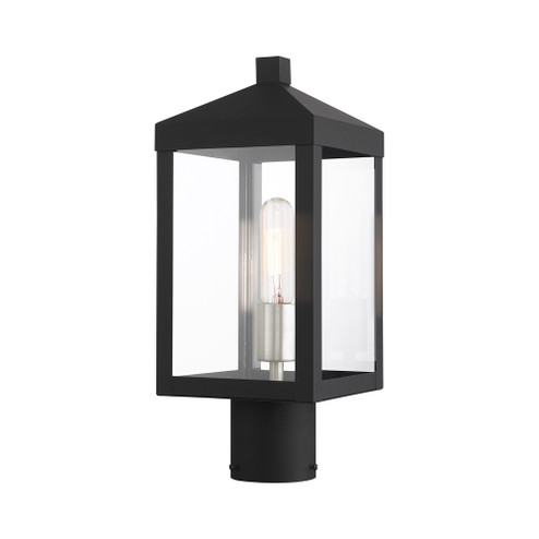 1 Lt Black Outdoor Post Top Lantern (108|20590-04)