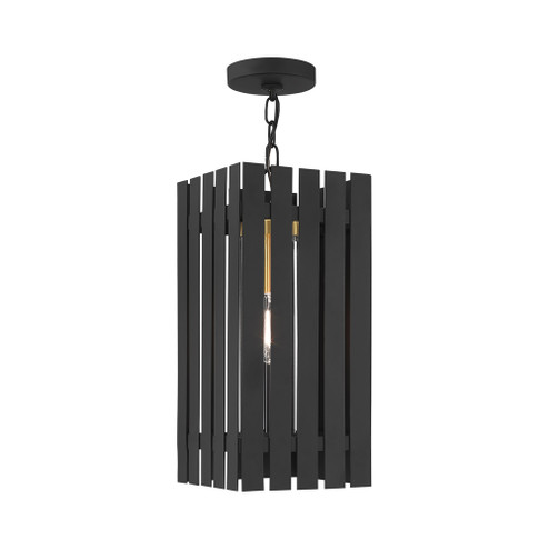1 Lt Black Outdoor Pendant Lantern (108|20757-04)