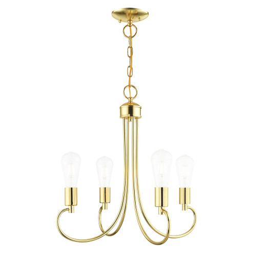 4 Lt Polished Brass Chandelier (108|42924-02)