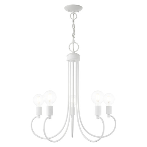 5 Lt White Chandelier (108|42925-03)
