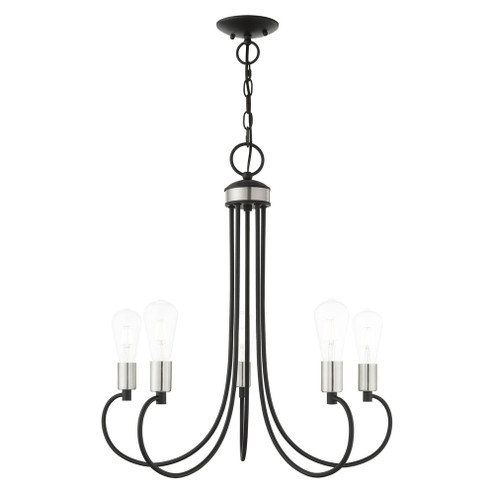 5 Lt Black Chandelier (108|42925-04)