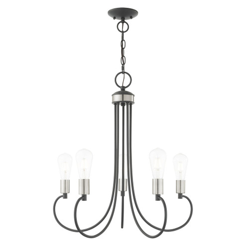 5 Lt Scandinavian Gray Chandelier (108|42925-76)