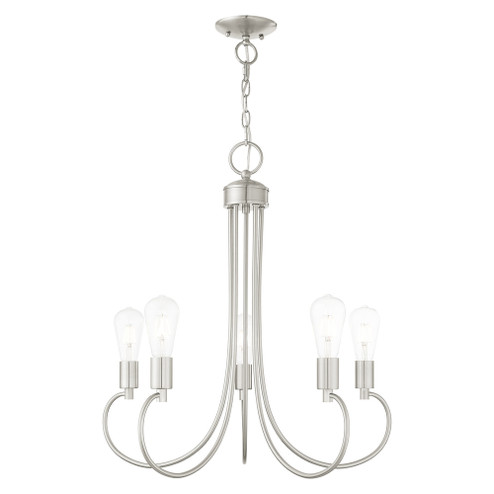 5 Lt Brushed Nickel Chandelier (108|42925-91)
