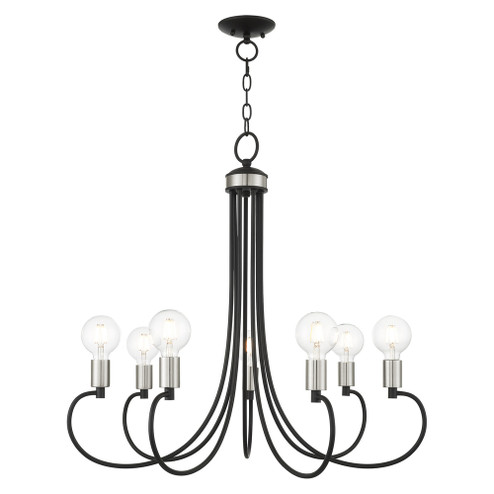 7 Lt Black Chandelier (108|42927-04)