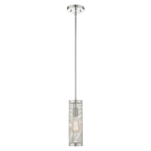 1 Lt Brushed Nickel Pendant (108|46211-91)