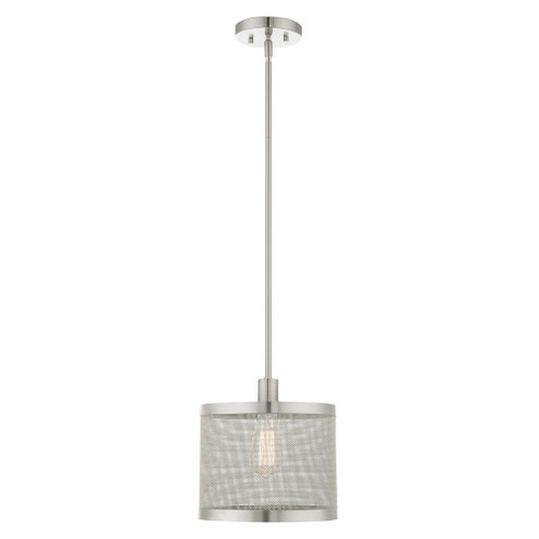 1 Lt Brushed Nickel Pendant (108|46212-91)