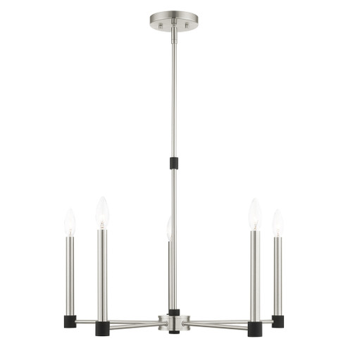 5 Lt Brushed Nickel Chandelier (108|46885-91)
