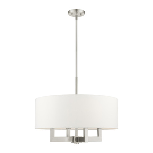 4 Lt Brushed Nickel Chandelier (108|48786-91)