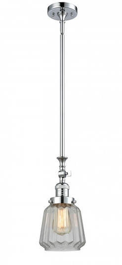 Chatham - 1 Light - 7 inch - Polished Chrome - Stem Hung - Adjustable Mini Pendant (3442|206-PC-G142)