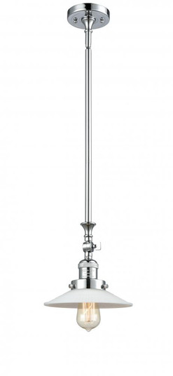 Halophane - 1 Light - 9 inch - Polished Chrome - Stem Hung - Adjustable Mini Pendant (3442|206-PC-G1-LED)