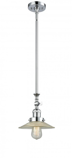 Halophane - 1 Light - 9 inch - Polished Chrome - Stem Hung - Adjustable Mini Pendant (3442|206-PC-G2)