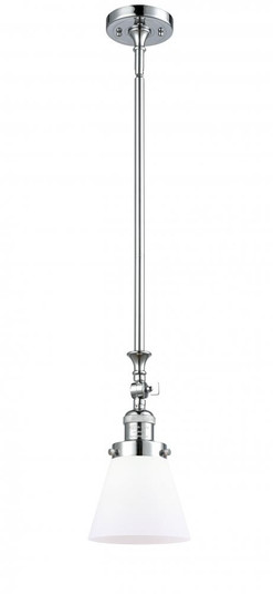 Cone - 1 Light - 6 inch - Polished Chrome - Stem Hung - Adjustable Mini Pendant (3442|206-PC-G61-LED)