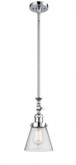 Cone - 1 Light - 6 inch - Polished Chrome - Stem Hung - Adjustable Mini Pendant (3442|206-PC-G64-LED)