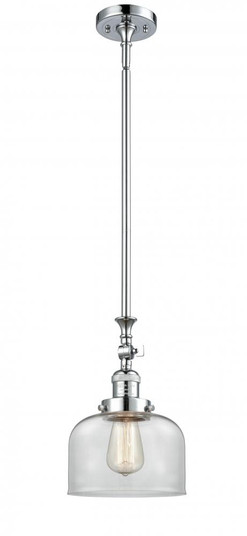 Bell - 1 Light - 8 inch - Polished Chrome - Stem Hung - Adjustable Mini Pendant (3442|206-PC-G72)