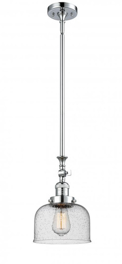 Bell - 1 Light - 8 inch - Polished Chrome - Stem Hung - Adjustable Mini Pendant (3442|206-PC-G74-LED)