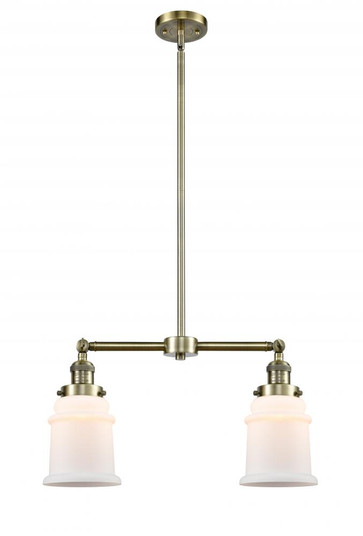 Canton - 2 Light - 21 inch - Antique Brass - Stem Hung - Adjustable Island Light (3442|209-AB-G181-LED)