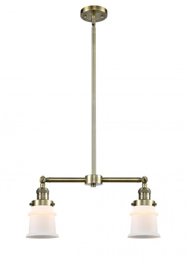 Canton - 2 Light - 21 inch - Antique Brass - Stem Hung - Adjustable Island Light (3442|209-AB-G181S)