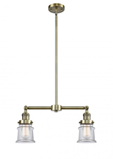 Canton - 2 Light - 21 inch - Antique Brass - Stem Hung - Adjustable Island Light (3442|209-AB-G182S-LED)