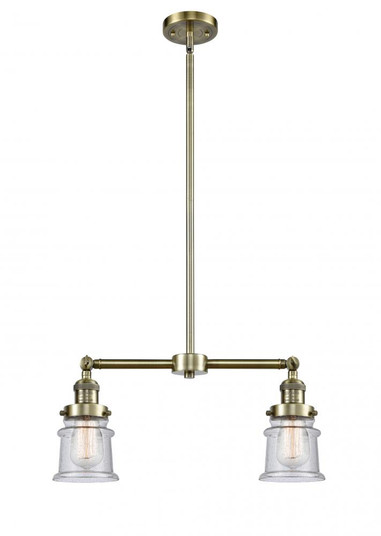 Canton - 2 Light - 21 inch - Antique Brass - Stem Hung - Adjustable Island Light (3442|209-AB-G184S)