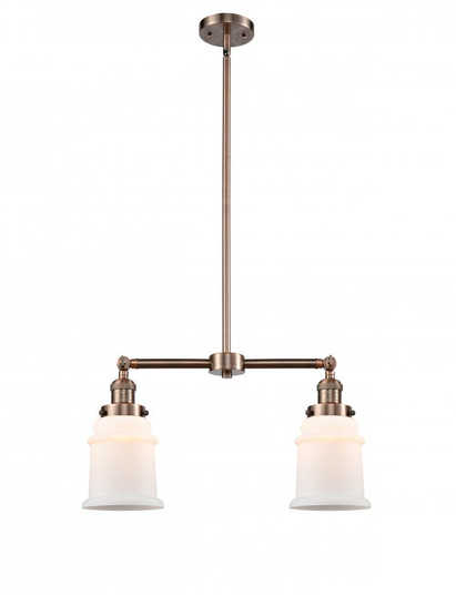 Canton - 2 Light - 21 inch - Antique Copper - Stem Hung - Adjustable Island Light (3442|209-AC-G181-LED)