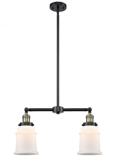 Canton - 2 Light - 21 inch - Black Antique Brass - Stem Hung - Adjustable Island Light (3442|209-BAB-G181-LED)