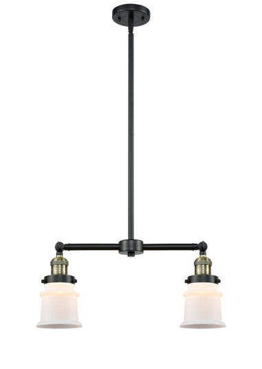 Canton - 2 Light - 21 inch - Black Antique Brass - Stem Hung - Adjustable Island Light (3442|209-BAB-G181S)