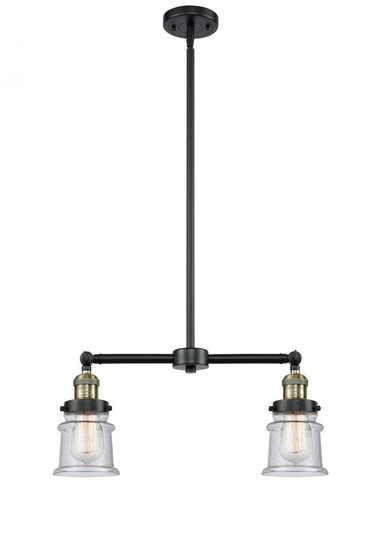 Canton - 2 Light - 21 inch - Black Antique Brass - Stem Hung - Adjustable Island Light (3442|209-BAB-G184S)