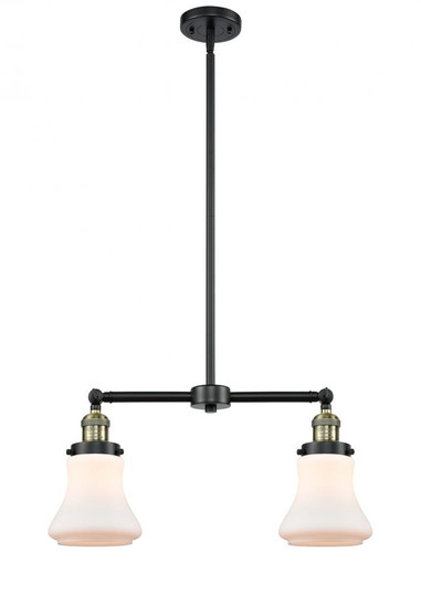 Bellmont - 2 Light - 21 inch - Black Antique Brass - Stem Hung - Adjustable Island Light (3442|209-BAB-G191-LED)