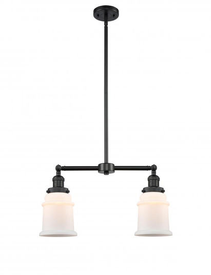 Canton - 2 Light - 21 inch - Matte Black - Stem Hung - Adjustable Island Light (3442|209-BK-G181)