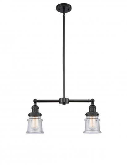 Canton - 2 Light - 21 inch - Matte Black - Stem Hung - Adjustable Island Light (3442|209-BK-G184S)