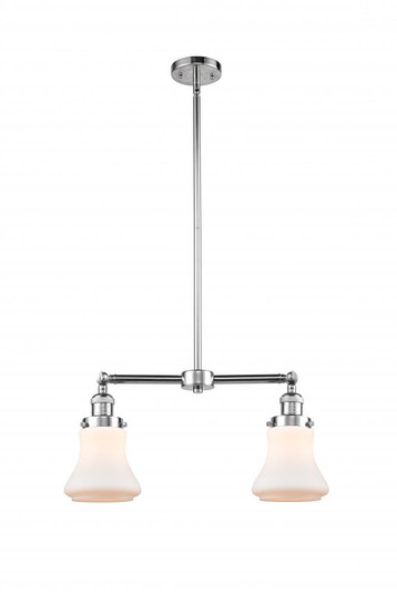Bellmont - 2 Light - 21 inch - Polished Chrome - Stem Hung - Adjustable Island Light (3442|209-PC-G191-LED)