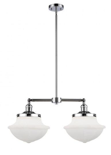Oxford - 2 Light - 25 inch - Polished Chrome - Stem Hung - Adjustable Island Light (3442|209-PC-G541-LED)