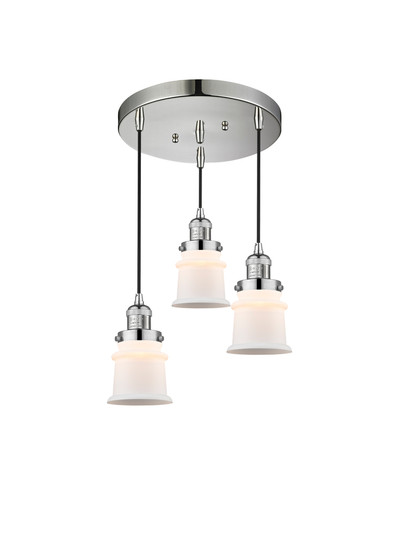 Small Canton 3 Light Multi-Pendant (3442|211/3-PN-G181S)