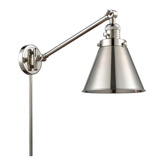 Appalachian - 1 Light - 8 inch - Polished Nickel -Adjustable Swing Arm (3442|237-PN-M13-PN)