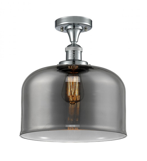 Bell - 1 Light - 12 inch - Polished Chrome - Semi-Flush Mount (3442|517-1CH-PC-G73-L)