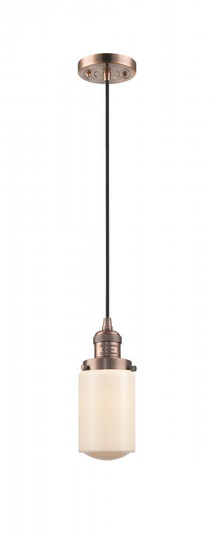 Dover - 1 Light - 5 inch - Antique Copper - Cord hung - Mini Pendant (3442|201C-AC-G311-LED)