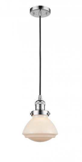 Olean - 1 Light - 7 inch - Polished Chrome - Cord hung - Mini Pendant (3442|201C-PC-G321-LED)