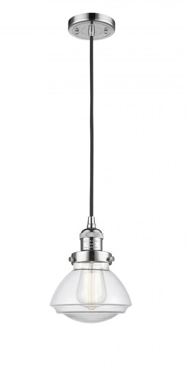 Olean - 1 Light - 7 inch - Polished Chrome - Cord hung - Mini Pendant (3442|201C-PC-G322)