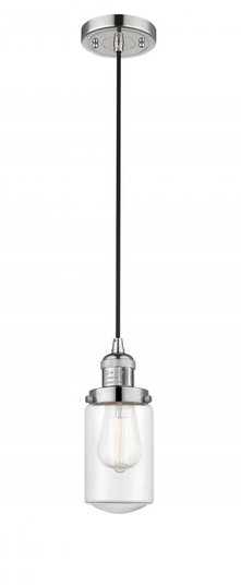 Dover - 1 Light - 5 inch - Polished Nickel - Cord hung - Mini Pendant (3442|201C-PN-G312-LED)