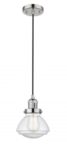Olean - 1 Light - 7 inch - Polished Nickel - Cord hung - Mini Pendant (3442|201C-PN-G324-LED)
