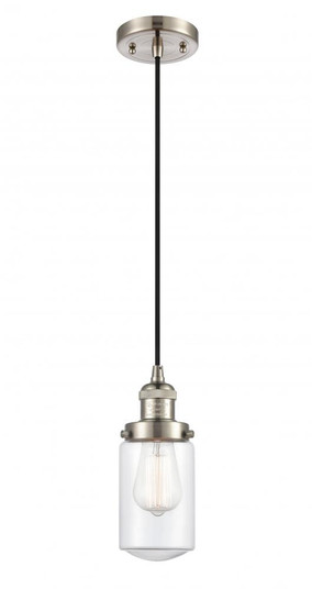 Dover - 1 Light - 5 inch - Brushed Satin Nickel - Cord hung - Mini Pendant (3442|201C-SN-G312-LED)