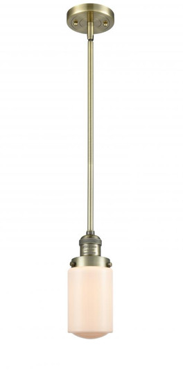 Dover - 1 Light - 5 inch - Antique Brass - Stem Hung - Mini Pendant (3442|201S-AB-G311-LED)