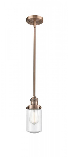 Dover - 1 Light - 5 inch - Antique Copper - Stem Hung - Mini Pendant (3442|201S-AC-G314-LED)