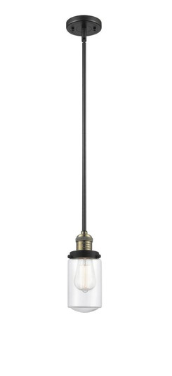 Dover - 1 Light - 5 inch - Black Antique Brass - Stem Hung - Mini Pendant (3442|201S-BAB-G312-LED)